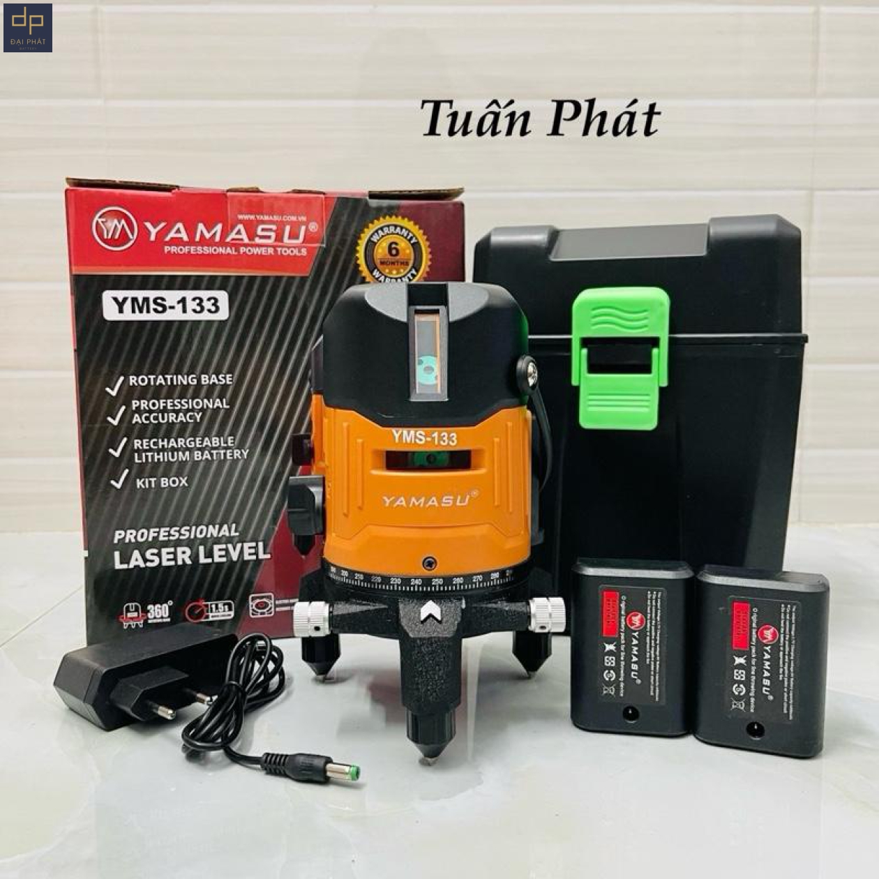 Máy Cân Bằng Laser Yamasu 5 Tia Xanh LED Siêu Sáng YMS-133